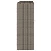 vidaXL Armoire de rangement avec &eacute;tag&egrave;re Gris 100 x 36 x 102 cm Rotin