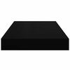 vidaXL Étagère murale flottante 4 pcs Noir brillant 40x23x3,8 cm MDF