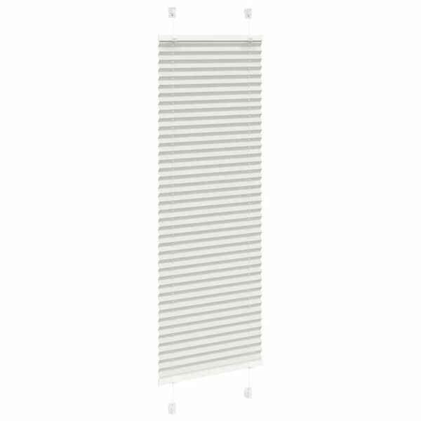 vidaXL Store pliss&eacute; gris clair 40x150 cm largeur du tissu 39,4 cm