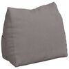vidaXL Coussin de Dos Taupe 60 x 20 x 50 cm tissu