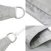 vidaXL Voile d'ombrage gris clair 7x4 m 100% polyester oxford