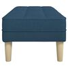 vidaXL banc Bleu 113 x 57 x 39 cm tissu