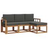 vidaXL Ensemble de canap&eacute;s d'ext&eacute;rieur 4 pc Naturel et Anthracite