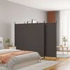 vidaXL Cloison de s&eacute;paration 3 panneaux Marron 525x180 cm Tissu