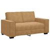 vidaXL Ensemble de canap&eacute;s 3 pcs avec coussins Marron Velours