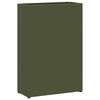 vidaXL Stand de Parapluie de Pluie Vert olive 28 x 12 x 41 cm Acier