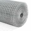 vidaXL Cl&ocirc;ture en fil soud&eacute; Argent 0.8 x 25 m