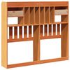 vidaXL T&ecirc;te de lit avec rangement cire marron 135cm bois massif de pin