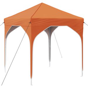 vidaXL Tente de f&ecirc;te pop-up 194 x 194 x 245 cm Orange