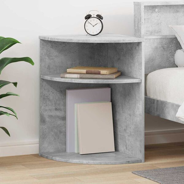 vidaXL Table d'appoint Gris b&eacute;ton 39,7 x 39,7 x 60 cm