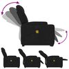 vidaXL Fauteuil inclinable de massage &eacute;lectrique Noir Tissu