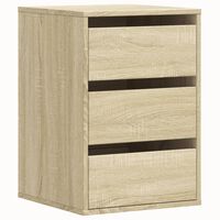 vidaXL Commode d'angle chêne sonoma 40x41x58 cm bois d'ingénierie