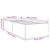 vidaXL Cadre de lit sans matelas ch&ecirc;ne marron 90x190 cm