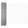 vidaXL Cl&ocirc;ture en fil soud&eacute; Argent 0.4 x 10 m