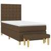 vidaXL Sommier &agrave; lattes de lit avec matelas Marron fonc&eacute; 80x200 cm