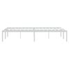 vidaXL Cadre de lit m&eacute;tal sans matelas blanc 120x200 cm