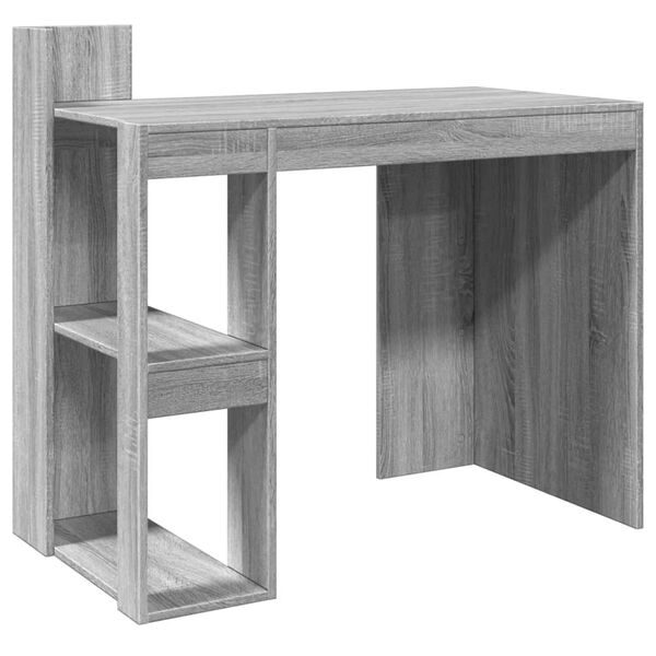 vidaXL Bureau sonoma gris 103,5x56,5x94 cm bois d'ingénierie