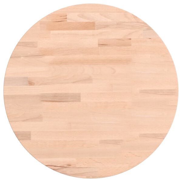 vidaXL Dessus de table &Oslash;40x4 cm rond bois massif de h&ecirc;tre