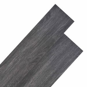 vidaXL Planches de sol 18 pcs Noir et Blanc 5,26 m&sup2; PVC