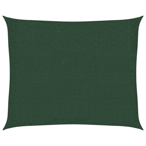 vidaXL Voile d'ombrage 160 g/m&sup2; Vert fonc&eacute; 2,5x3 m PEHD
