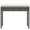vidaXL Salon de jardin 6 pcs avec coussins r&eacute;sine tress&eacute;e gris