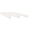 vidaXL Lit de palette sans matelas blanc bois massif