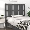 vidaXL T&ecirc;te de lit Gris 105,5x4x100 cm Bois massif de pin
