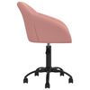 vidaXL Chaise pivotante de salle &agrave; manger Rose Velours