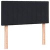 vidaXL Sommier &agrave; lattes de lit avec matelas noir 90x220 cm velours