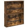 vidaXL &Eacute;tag&egrave;re &agrave; magazines avec &eacute;tag&egrave;re Ch&ecirc;ne fum&eacute; 60 x 12 x 70 cm