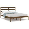 vidaXL Cadre de lit sans matelas marron miel 140x200 cm pin massif