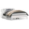 vidaXL Cadre de lit sans matelas blanc 150x200 cm bois de pin massif