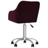 vidaXL Chaise pivotante de salle &agrave; manger Violet Tissu