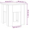 vidaXL Table basse blanc 40x40x42 cm bois d'ing&eacute;nierie