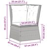 vidaXL Canap&eacute; d'angle de jardin avec coussins beige r&eacute;sine tress&eacute;e