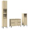 vidaXL Ensemble de meubles de salle de bain 3 pcs ch&ecirc;ne sonoma
