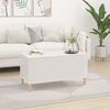vidaXL Table basse Blanc 90x44,5x45 cm Bois d'ing&eacute;nierie