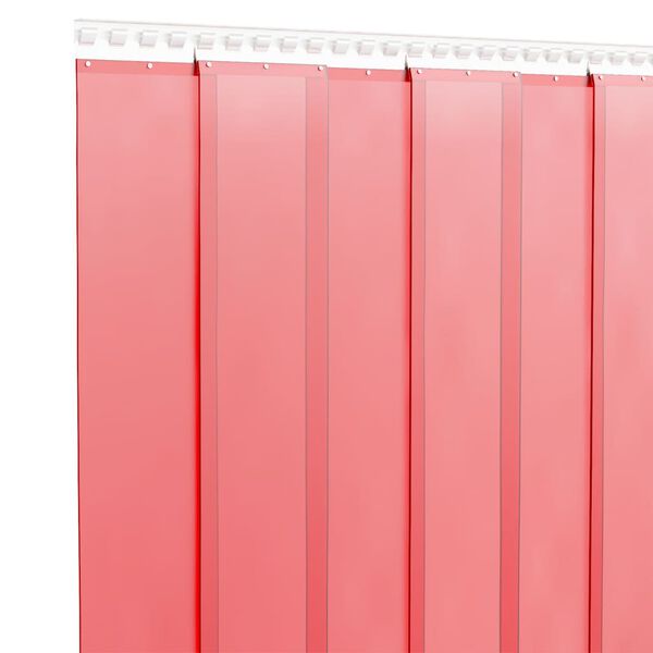 vidaXL Rideau de porte rouge 300 mmx2,6 mm 10 m PVC