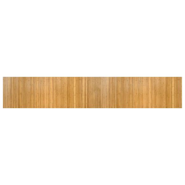 vidaXL Tapis rectangulaire naturel 60x400 cm bambou