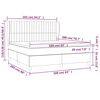 vidaXL Sommier &agrave; lattes de lit avec matelas Gris clair 160x200cm Tissu
