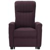 vidaXL Fauteuil de massage Violet Tissu
