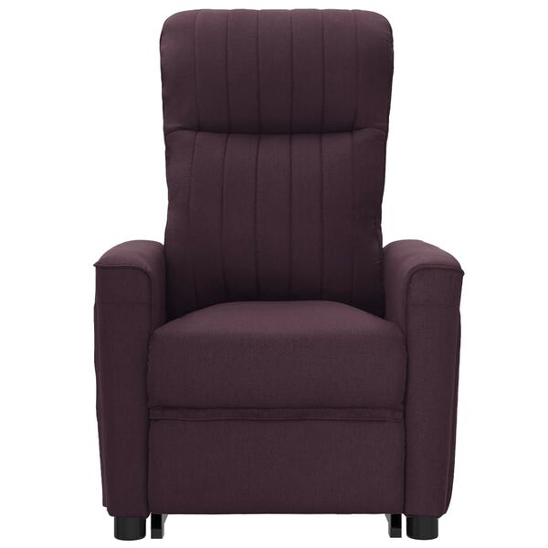 vidaXL Fauteuil de massage Violet Tissu