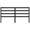 vidaXL Tête de lit Noir 186x4x100 cm Bois massif de pin