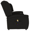 vidaXL Fauteuil de massage inclinable et porte-gobelet 2 places noir