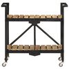 vidaXL Chariot de cuisine 87x36x81 cm Bois massif de manguier