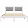 vidaXL Cadre de lit Gris clair 140 x 200 cm Pin massif