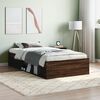 vidaXL Cadre de lit sans matelas ch&ecirc;ne marron 90x190 cm