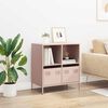 vidaXL Buffet rose 68x39x73,5 cm acier lamin&eacute; &agrave; froid