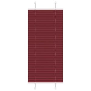 vidaXL Store pliss&eacute; rouge bordeaux 55x100 cm largeur du tissu 54,4 cm
