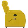 vidaXL Fauteuil inclinable de massage &eacute;lectrique jaune velours